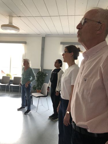 Repetion inför konsert i Leksand